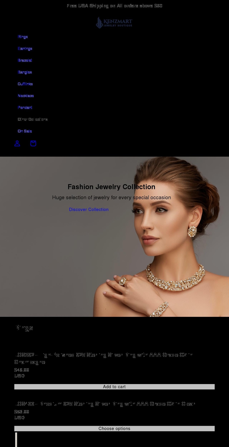 kenzmart.com shopify website screenshot