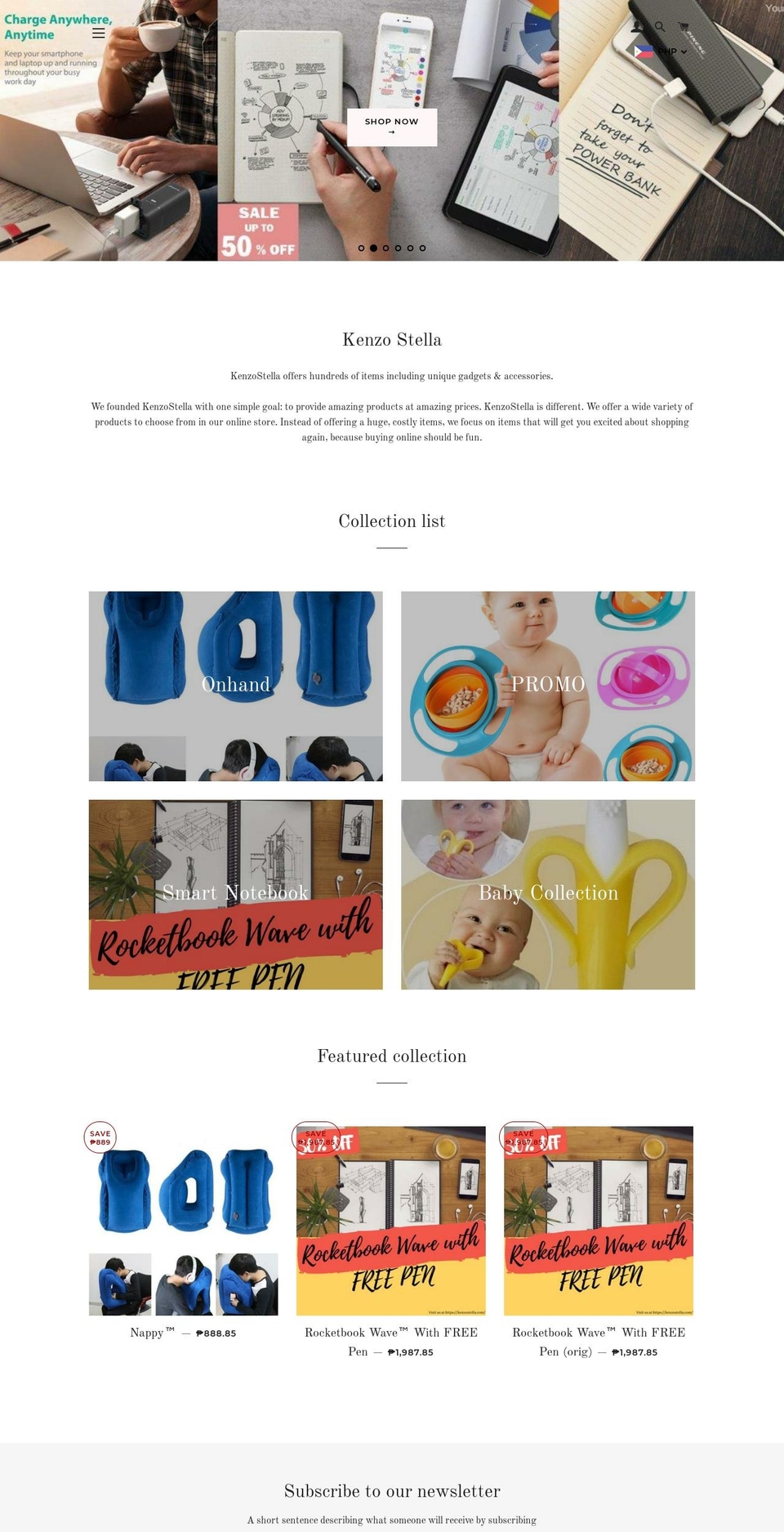 kenzostella.com — Shopify storefront screenshot
