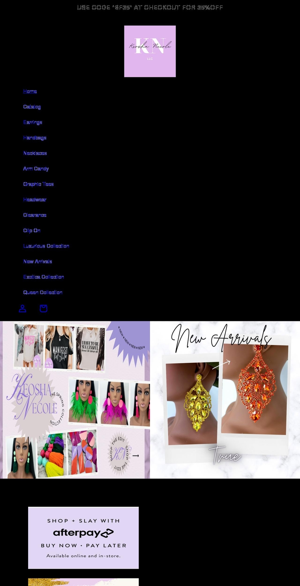 keoshanecole.com shopify website screenshot