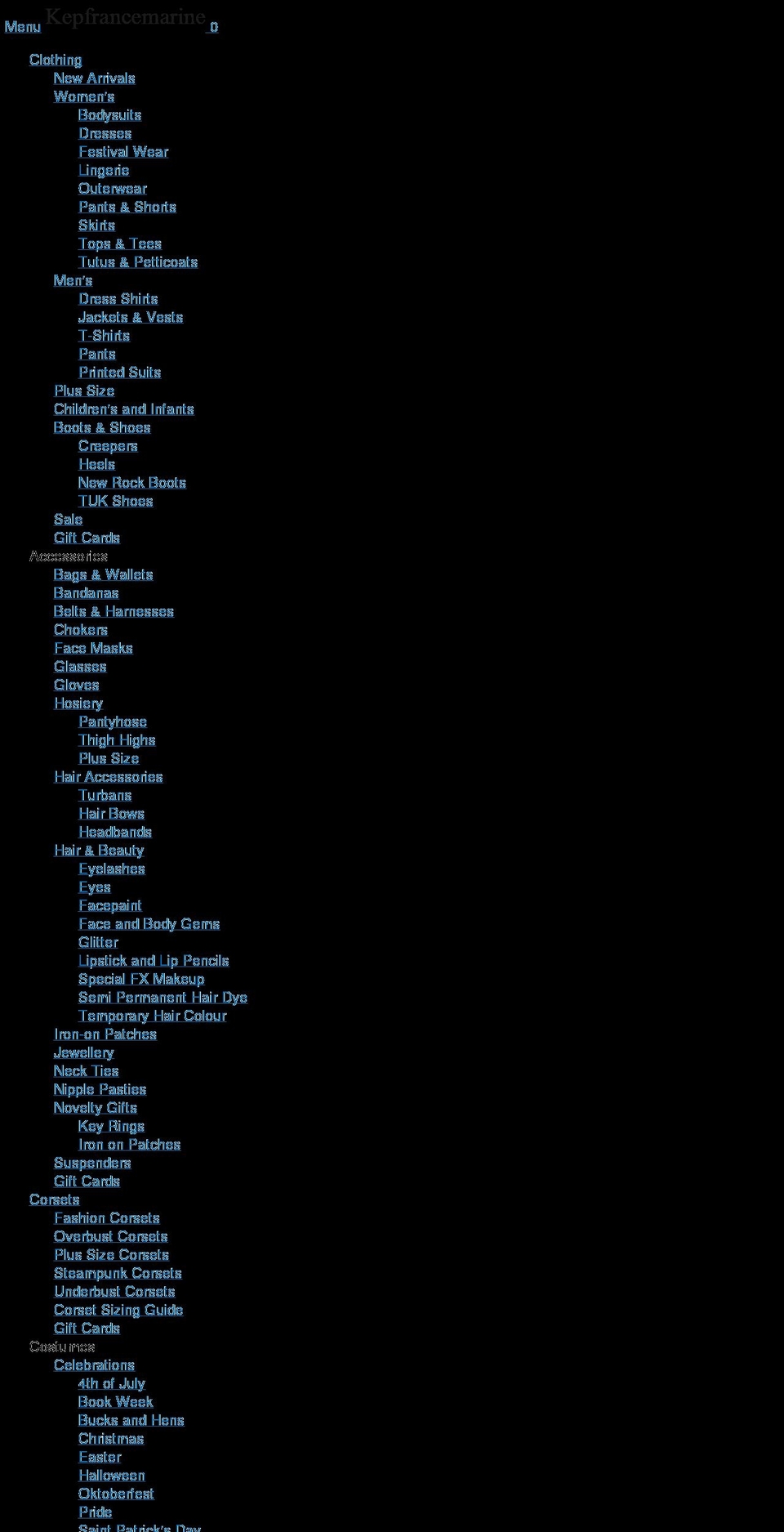 kepfrancemarine.com shopify website screenshot