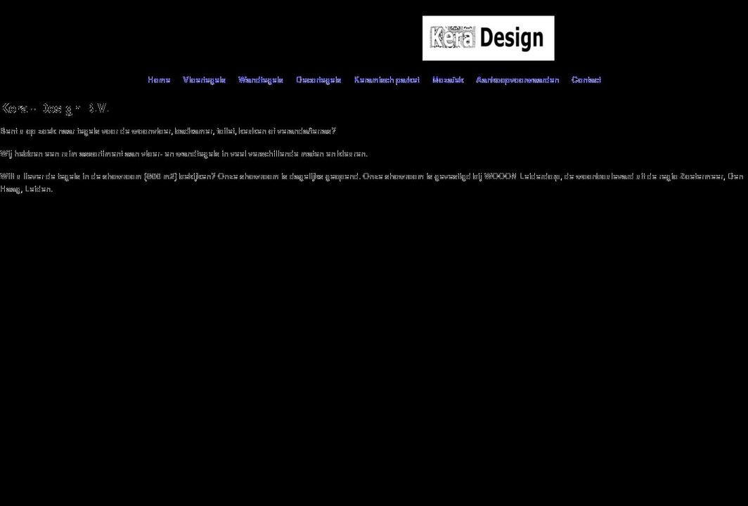 kera-design.nl shopify website screenshot