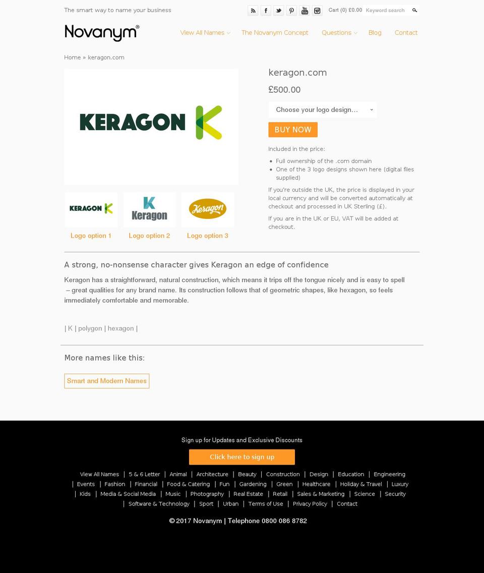keragon.com shopify website screenshot