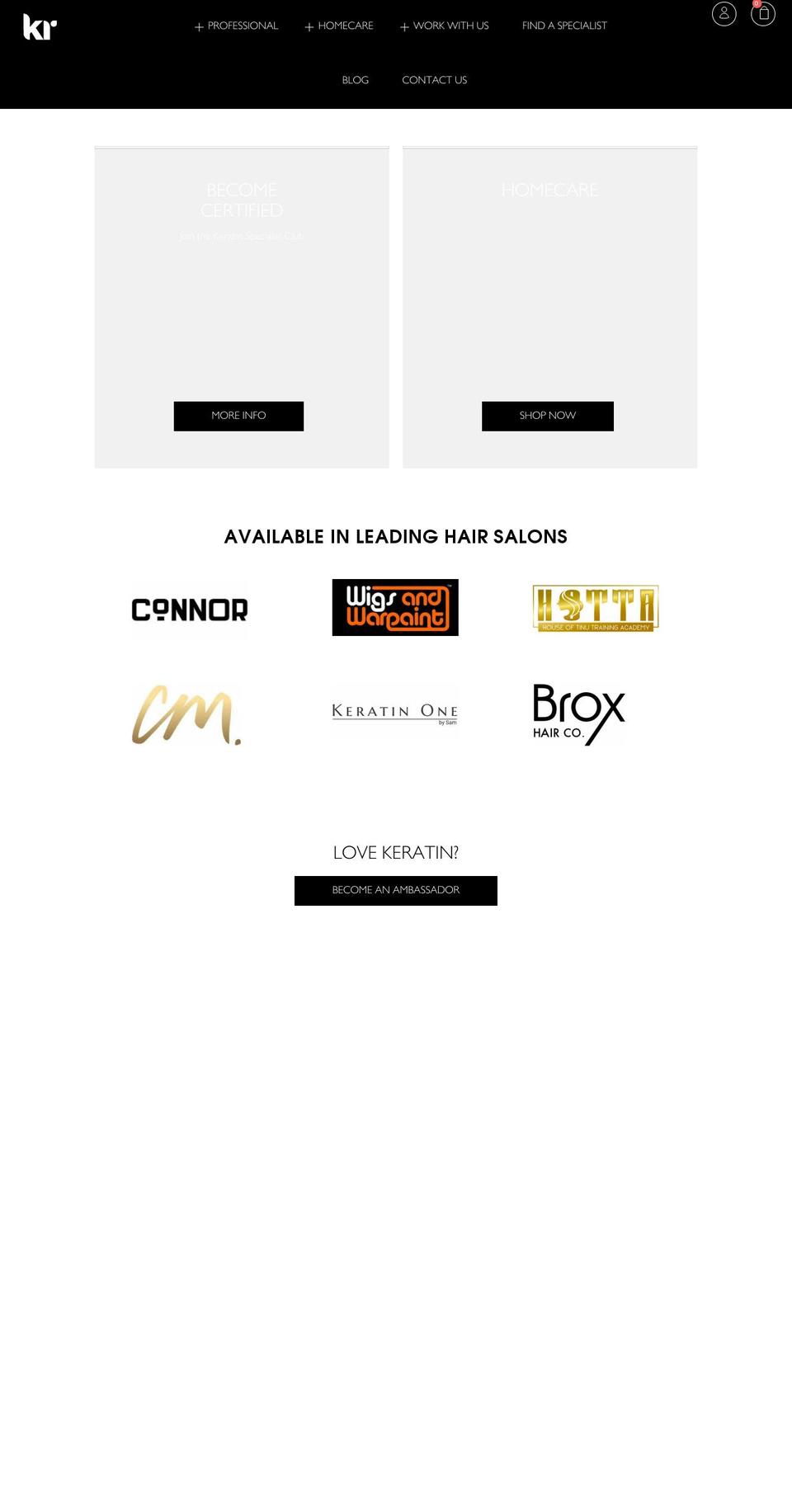 keratinrevolution.co.uk shopify website screenshot