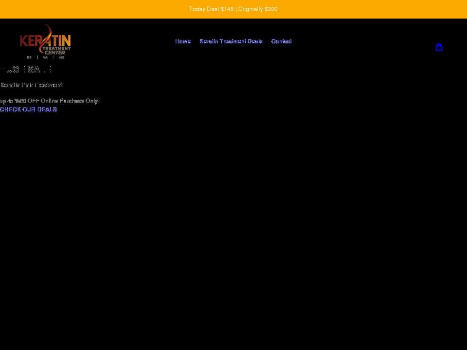 keratintreatmentcenter.com shopify website screenshot