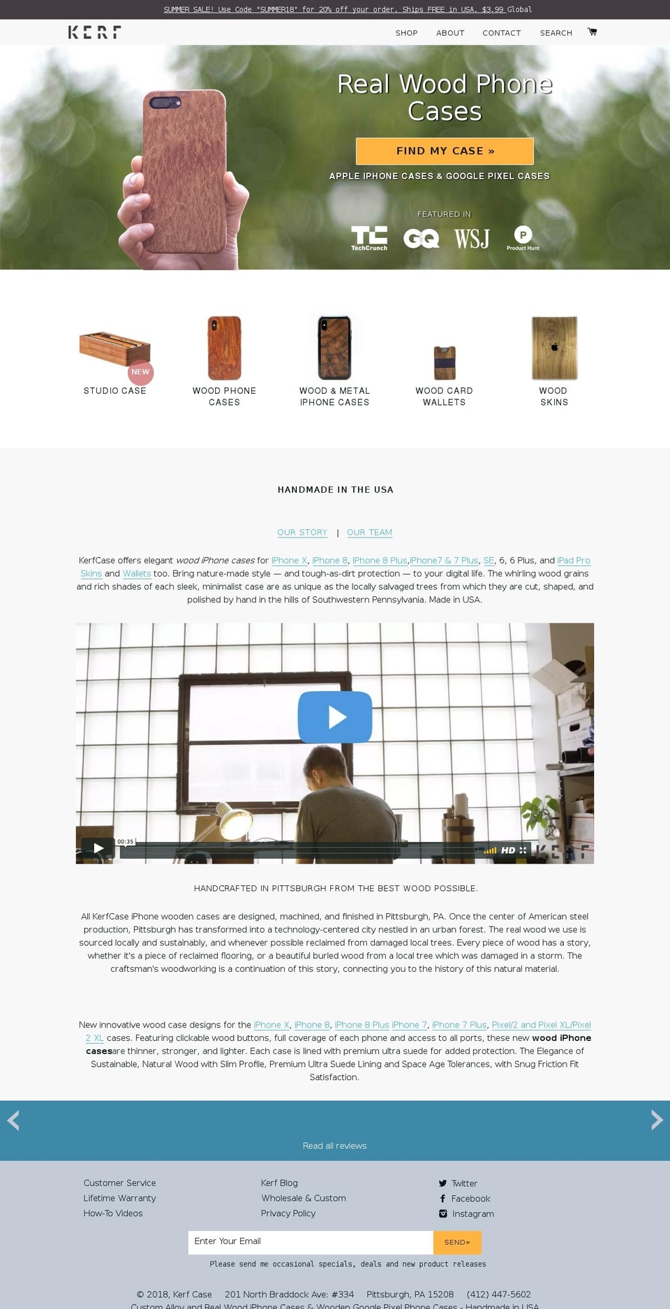 GiftOfSpeed - Theme Shopify theme site example kerfcases.com