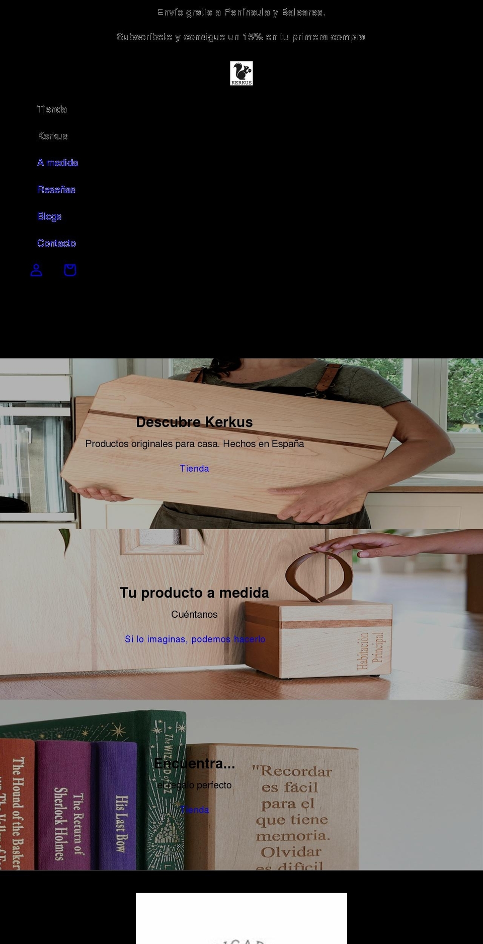 kerkus.es shopify website screenshot