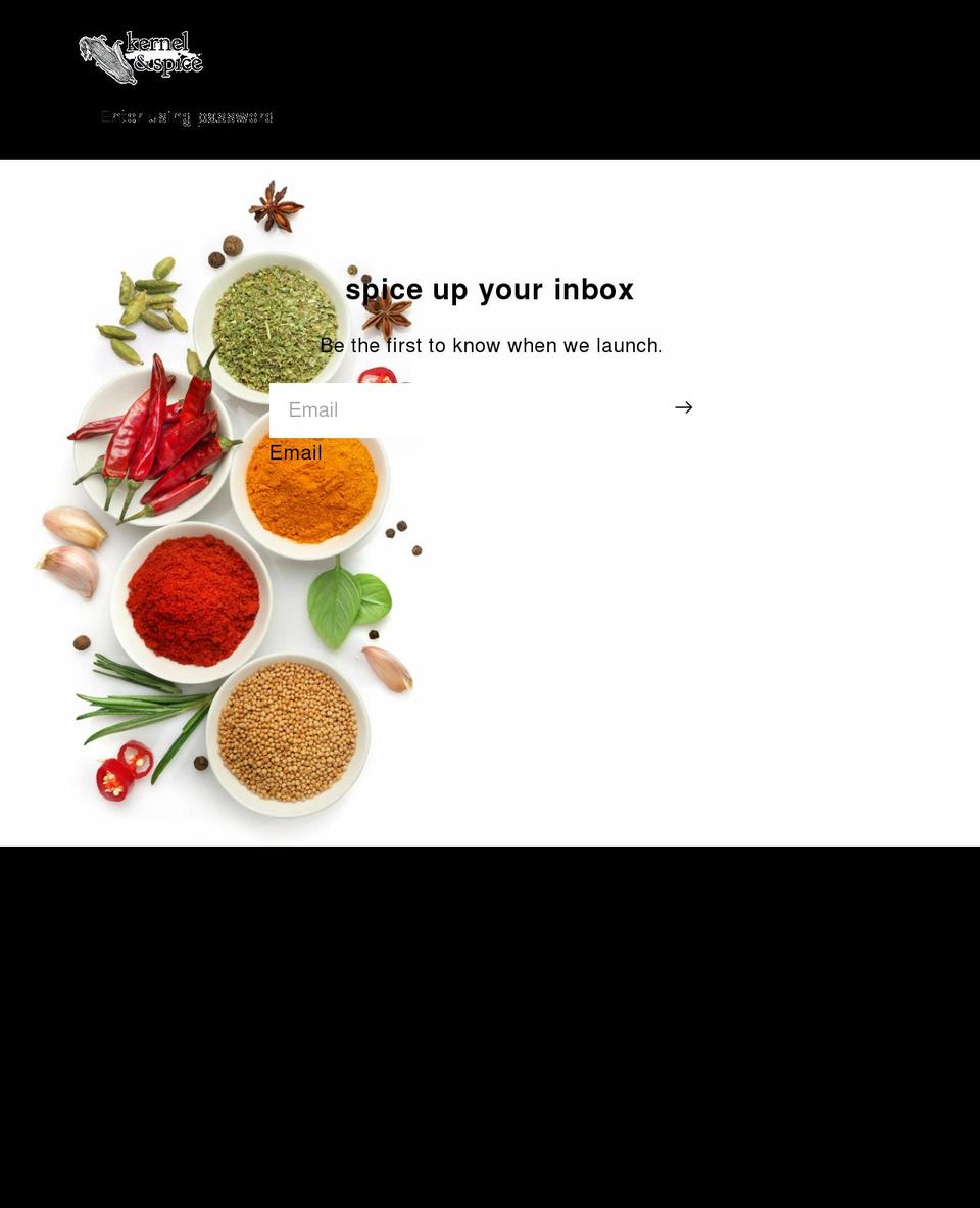 kernelandspice.com — Shopify storefront screenshot