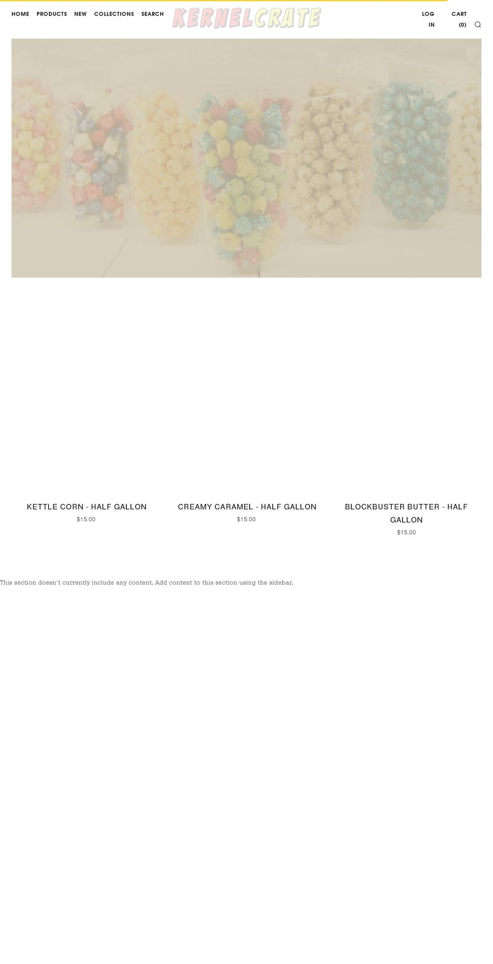 kernelcrate.com shopify website screenshot