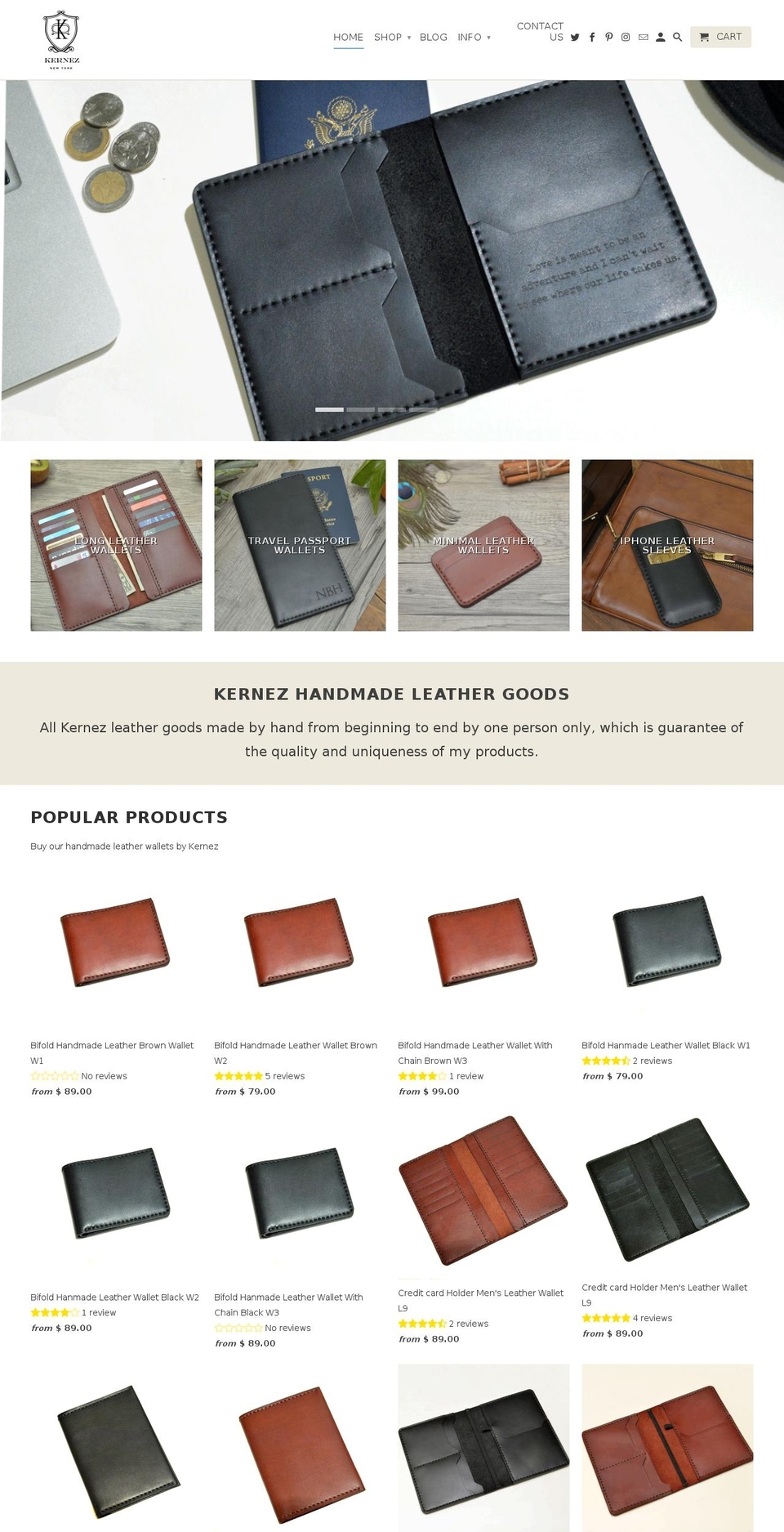 kernez.com shopify website screenshot