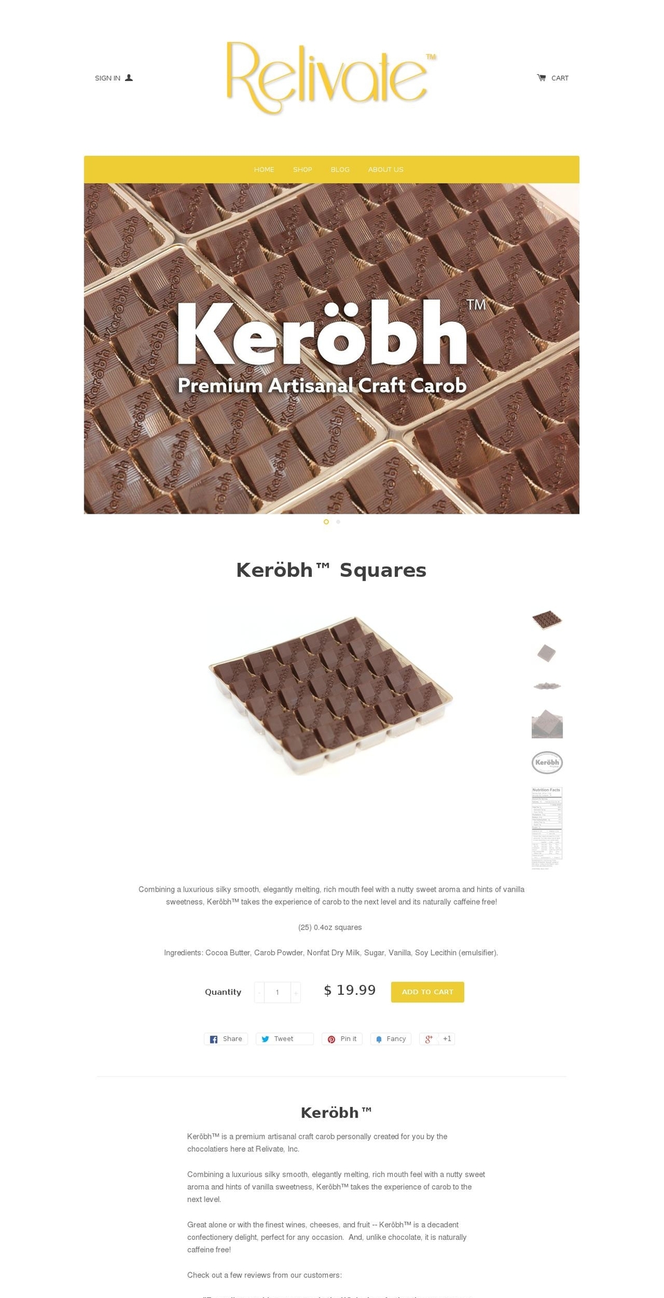 kerobh.net shopify website screenshot