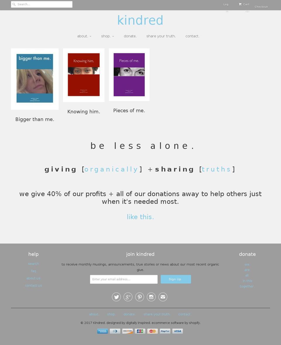 kerrielcooper.com shopify website screenshot