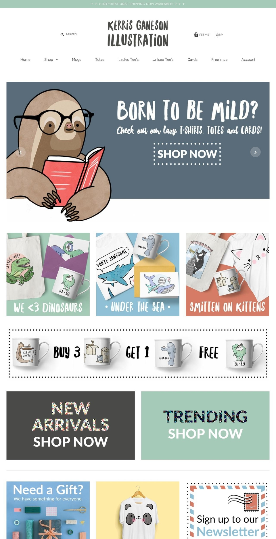 kerrisganeson.com shopify website screenshot