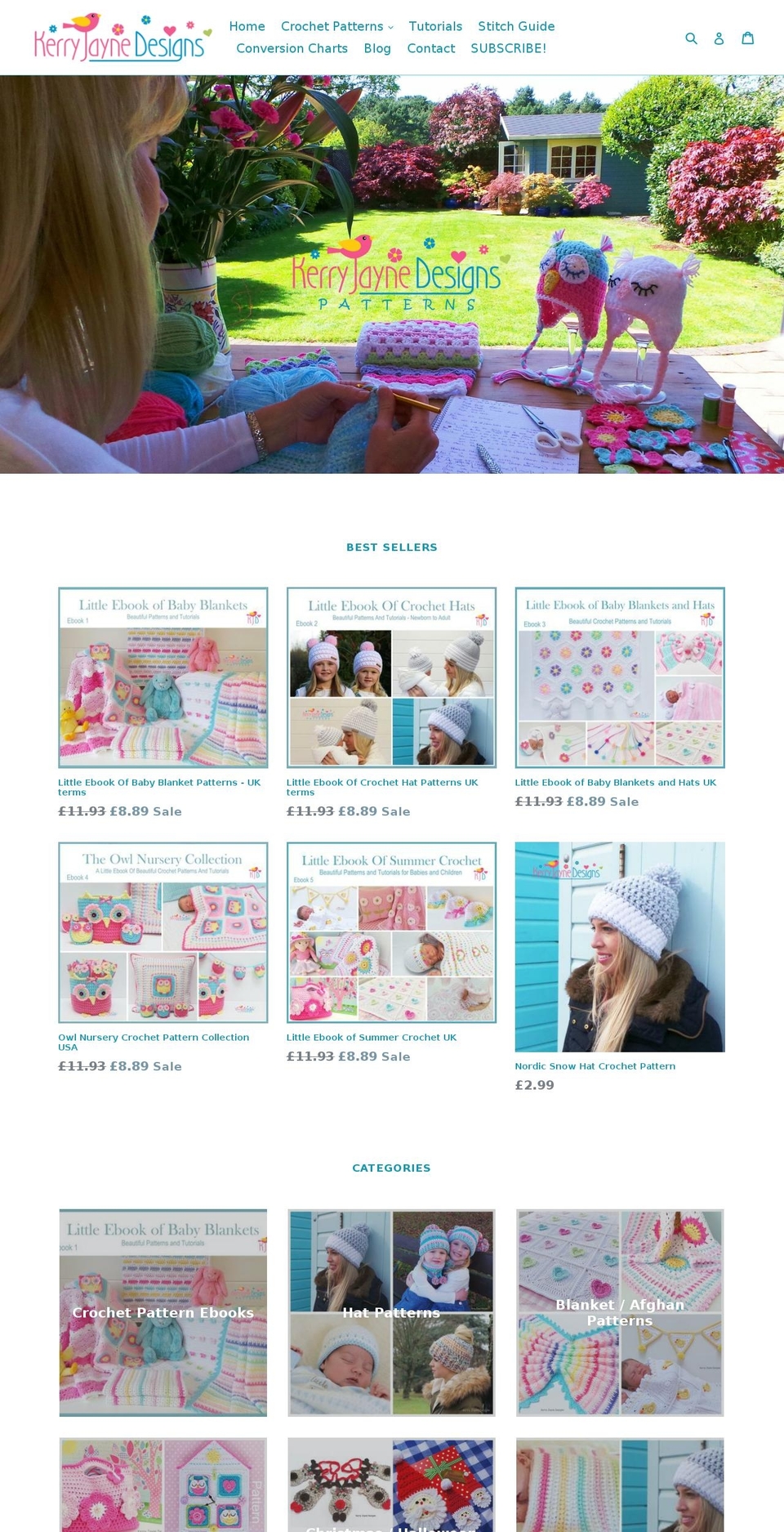 kerryjanedesigns.com — Shopify storefront screenshot