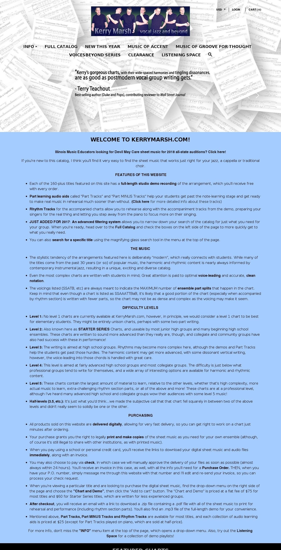 kerrymarsh.com shopify website screenshot