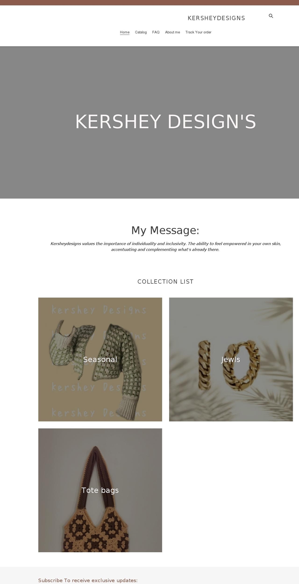 kersheydesigns.com shopify website screenshot