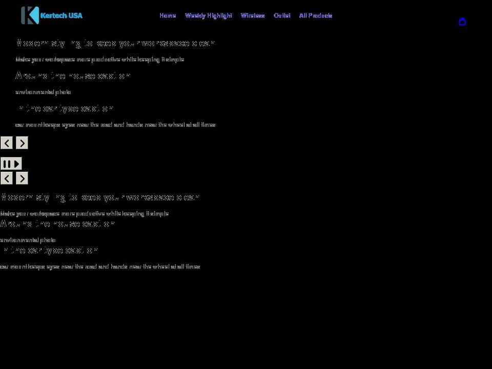 kertechusa.com shopify website screenshot