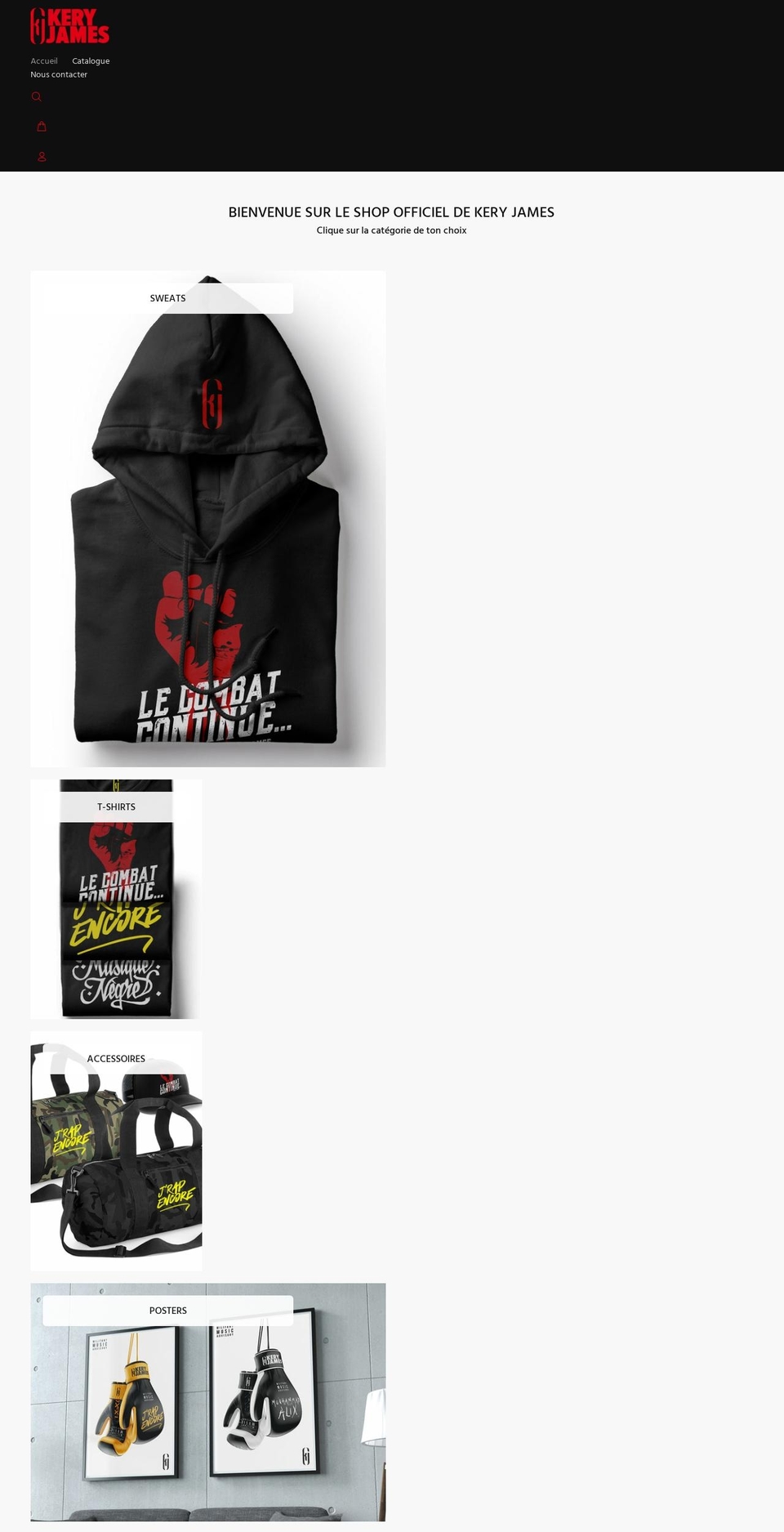 keryjames-shop.com shopify website screenshot