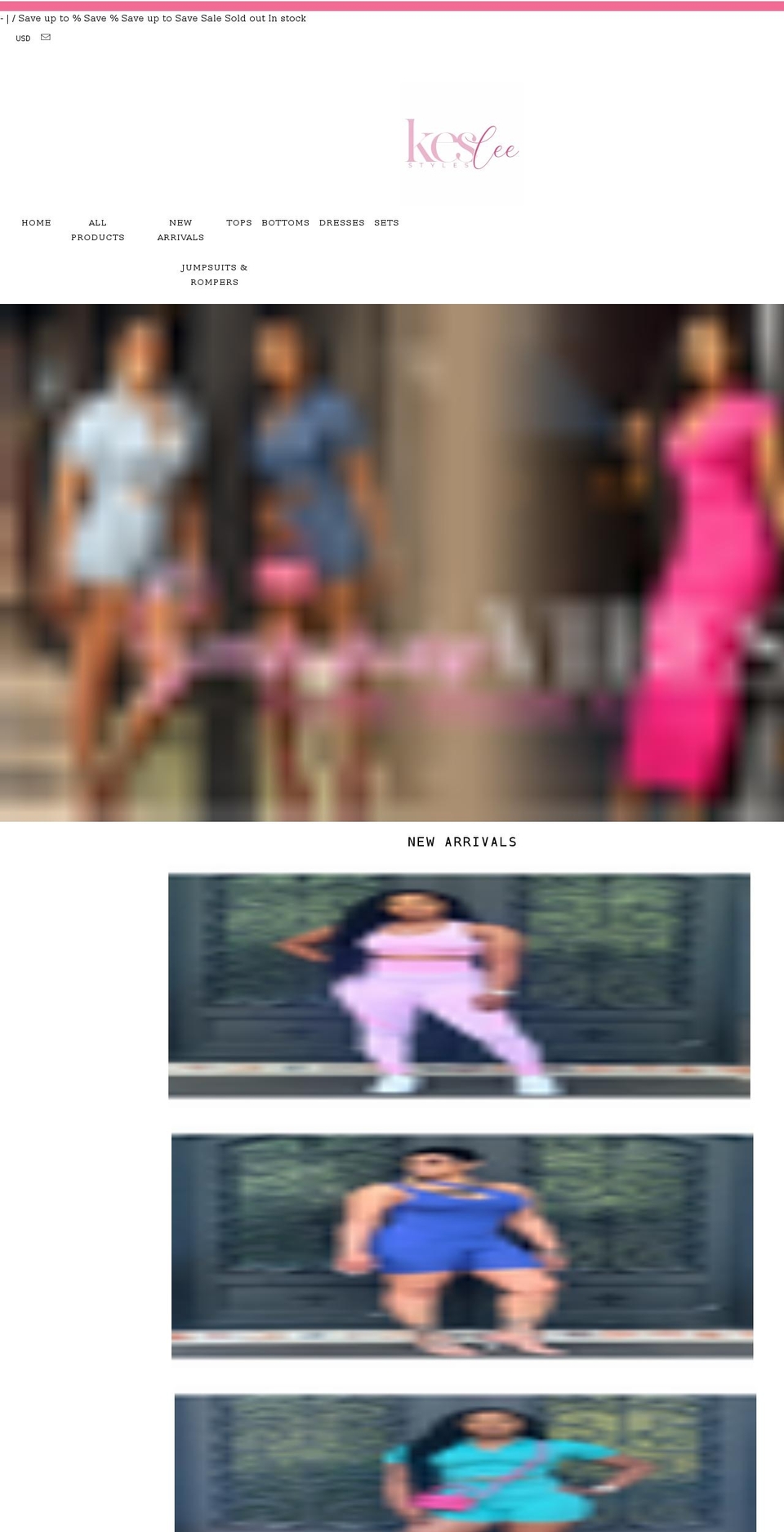 kesleestyles.com shopify website screenshot