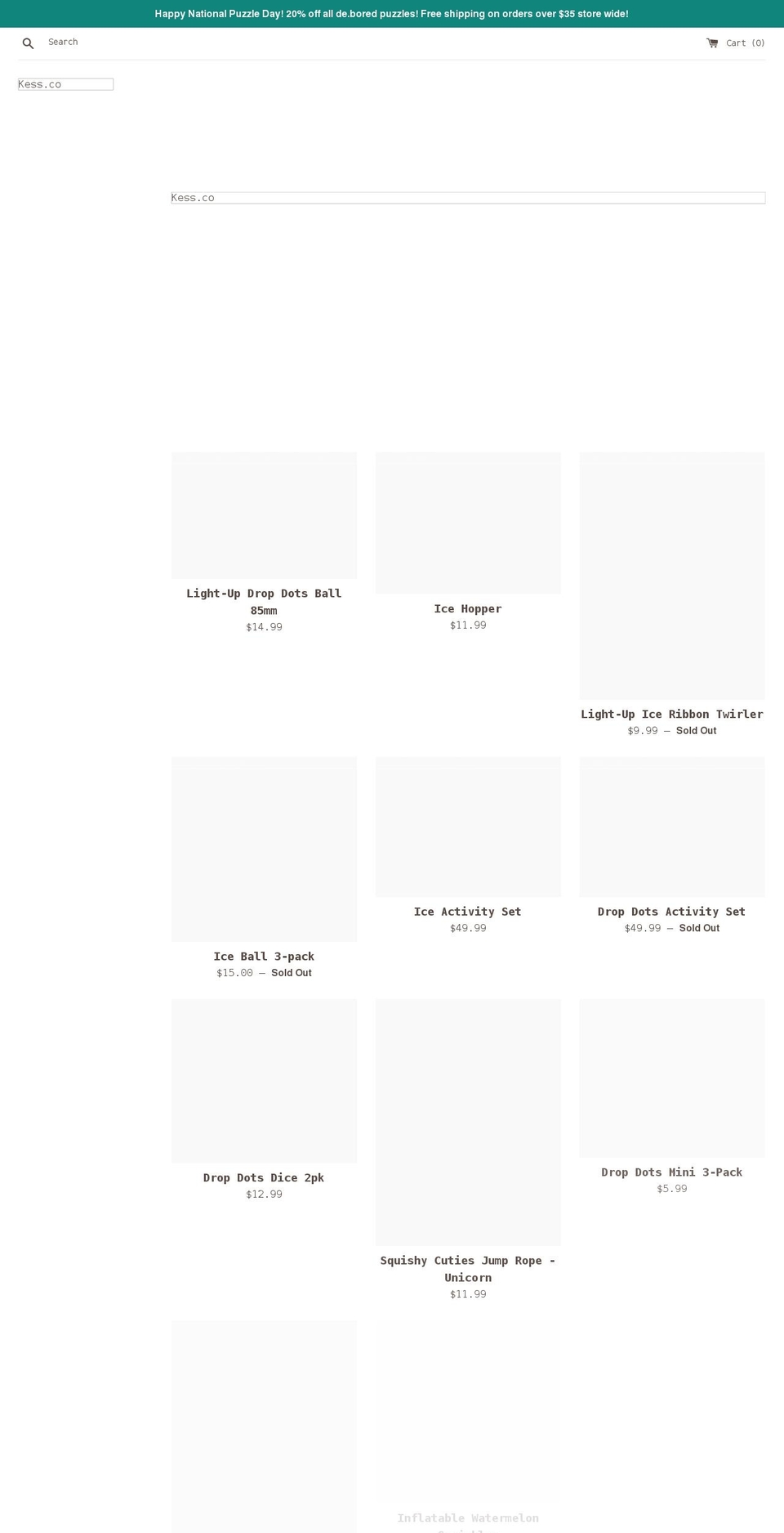 kess-co.myshopify.com shopify website screenshot
