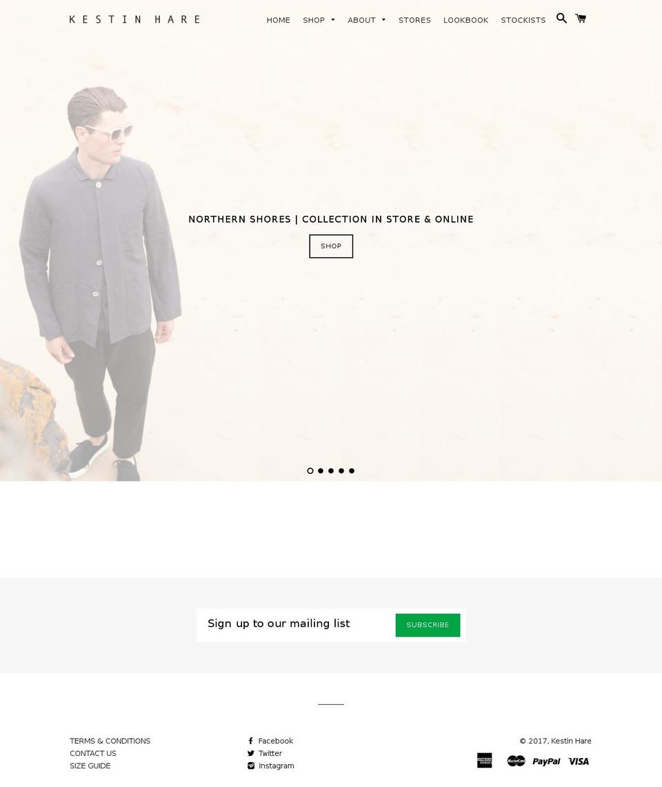 kestinhare.com shopify website screenshot