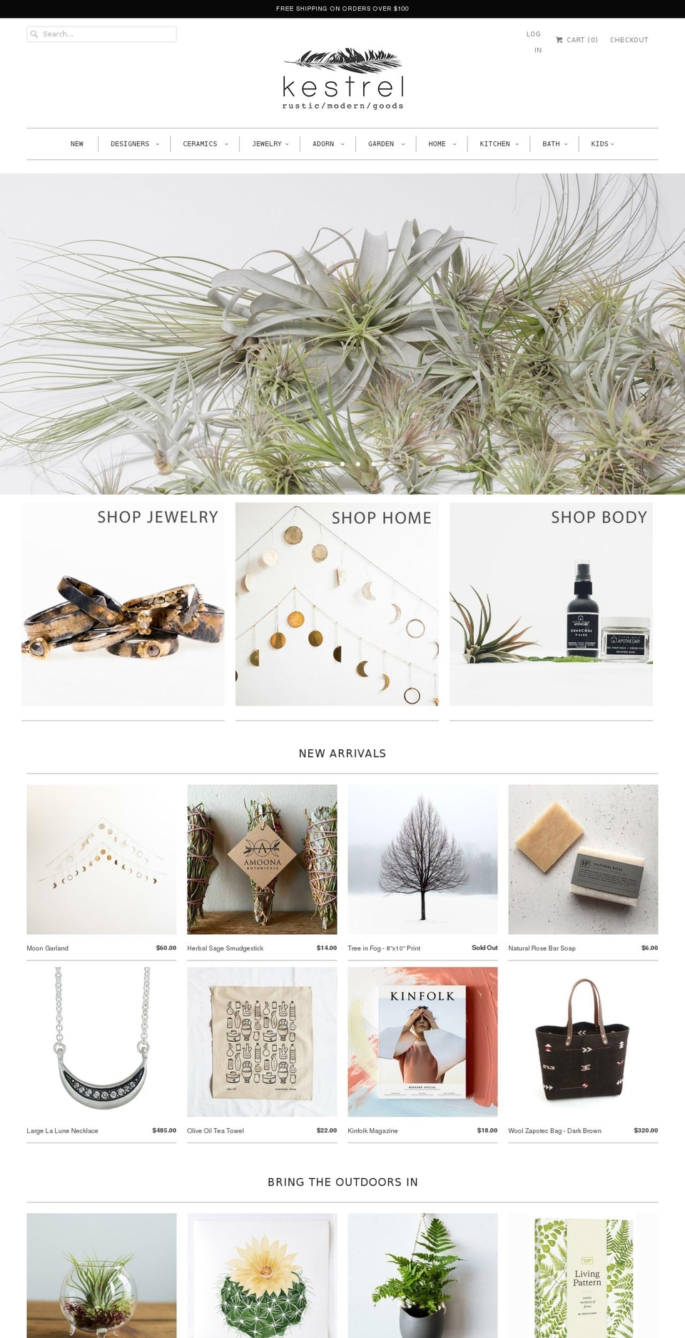 kestrelshop.com shopify website screenshot