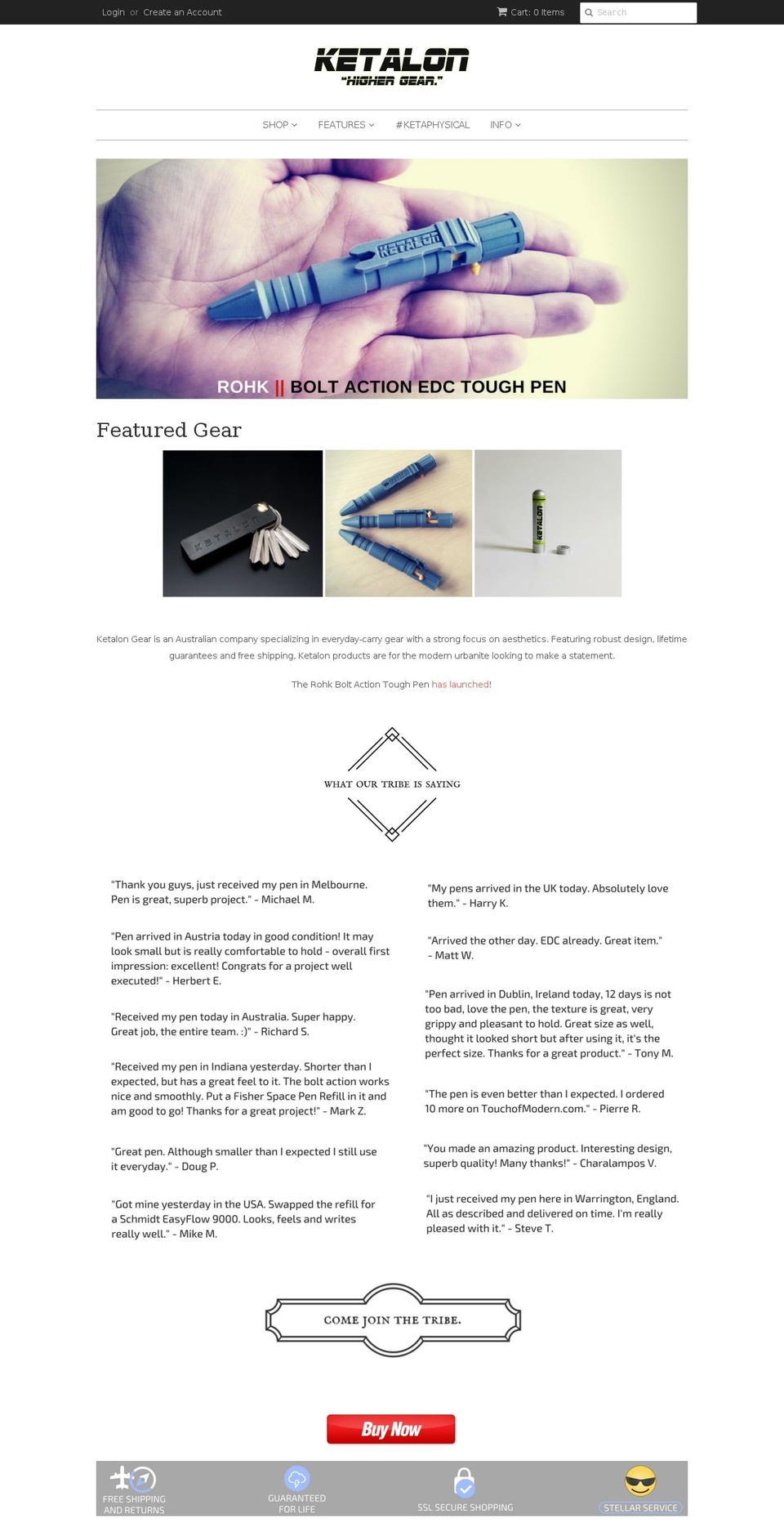 ketalon.com shopify website screenshot