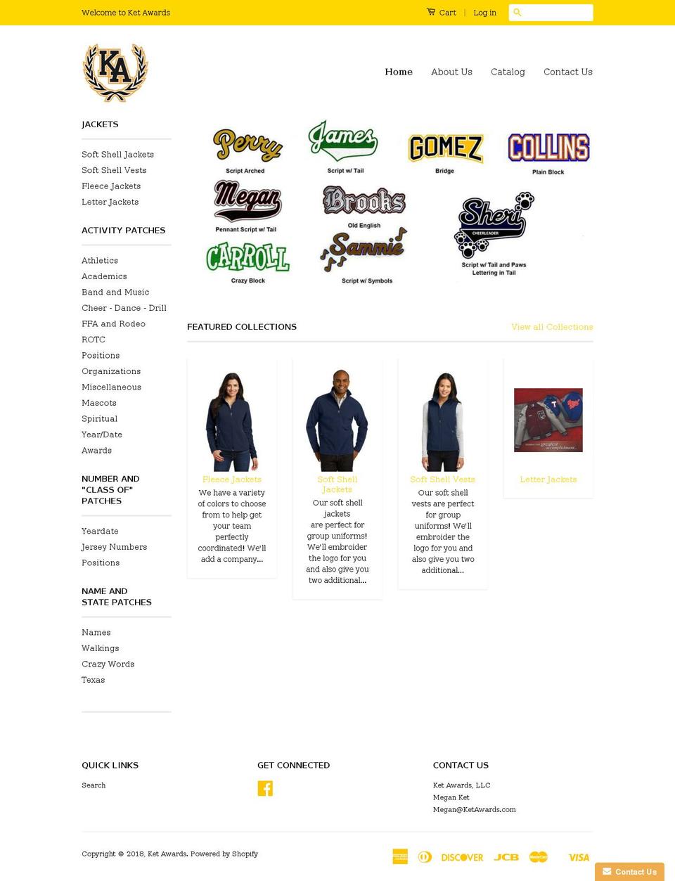 ketawards.com — Shopify storefront screenshot