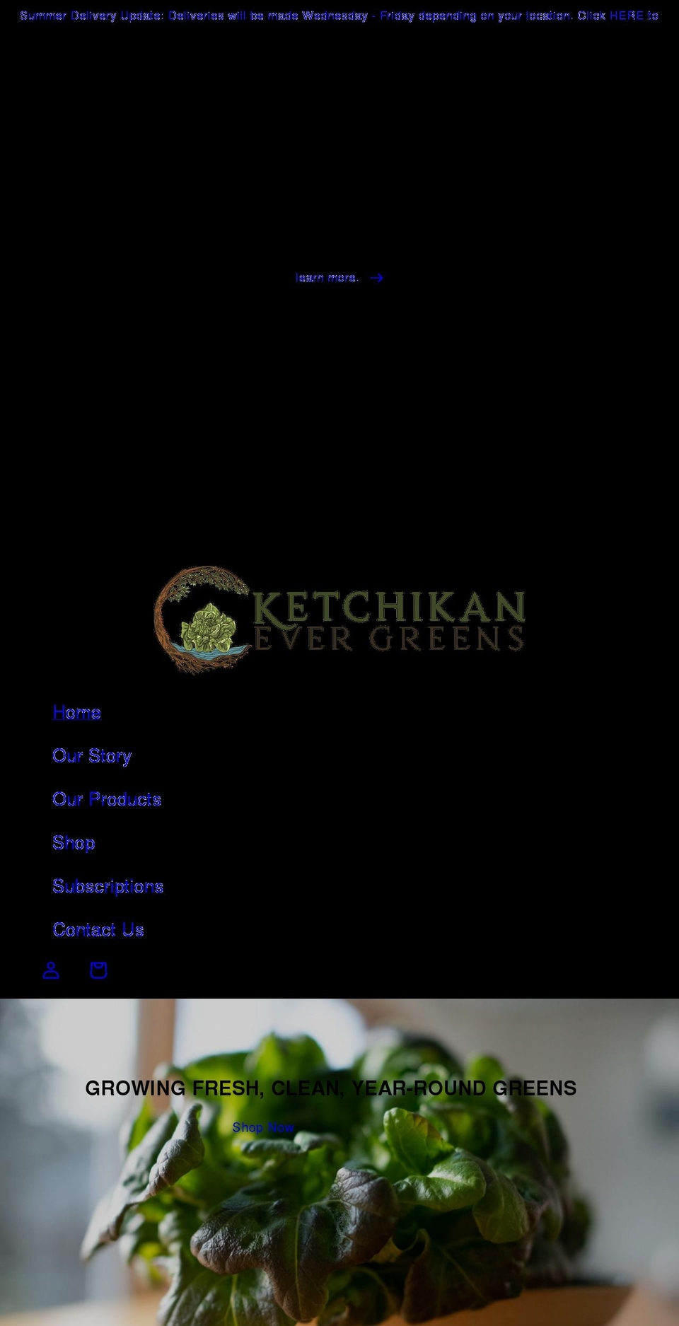 ketchikanevergreens.com shopify website screenshot