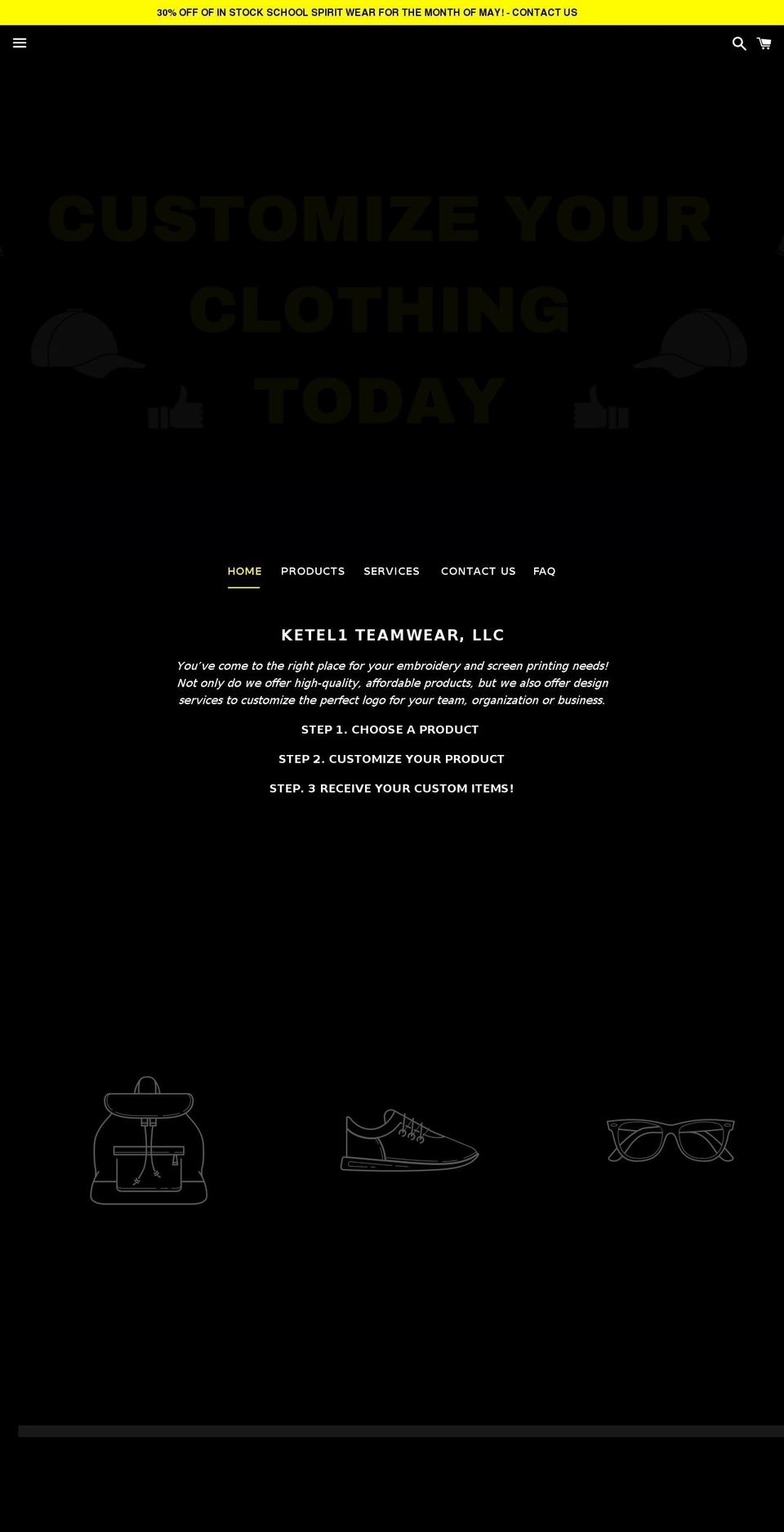 ketel1teamwear.com — Shopify storefront screenshot