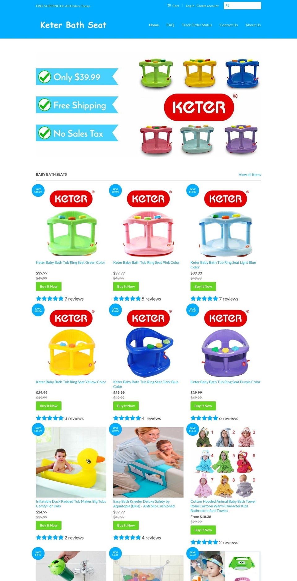 keterbathseat.com shopify website screenshot