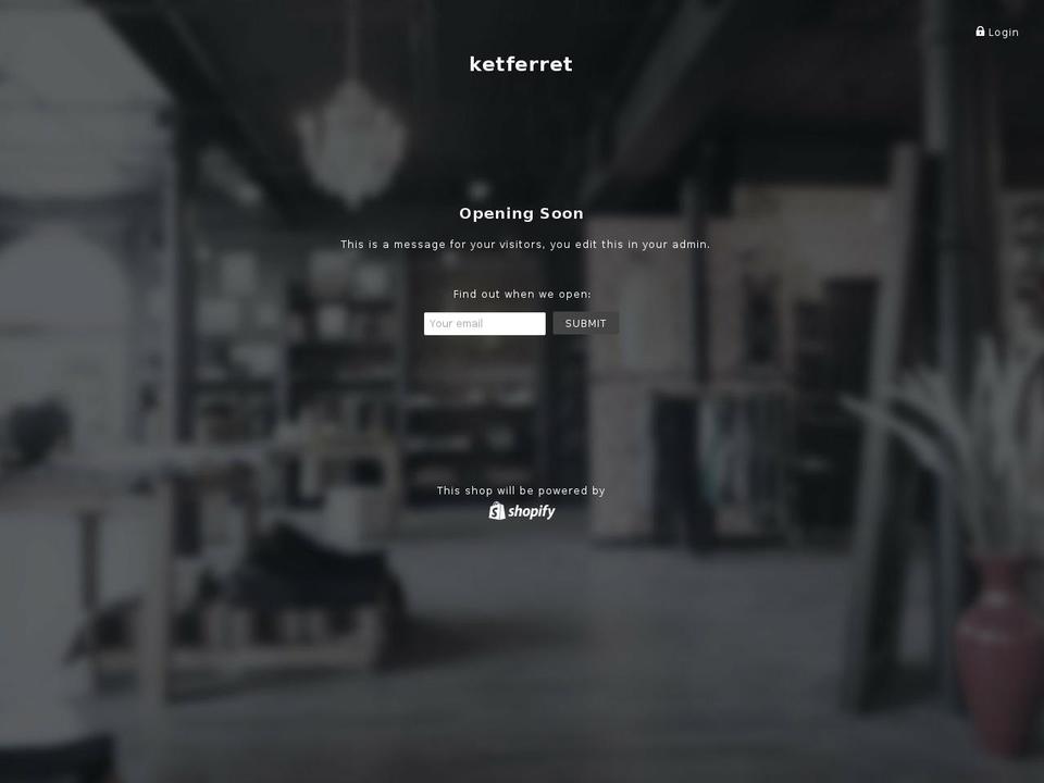 ketferret.com — Shopify storefront screenshot