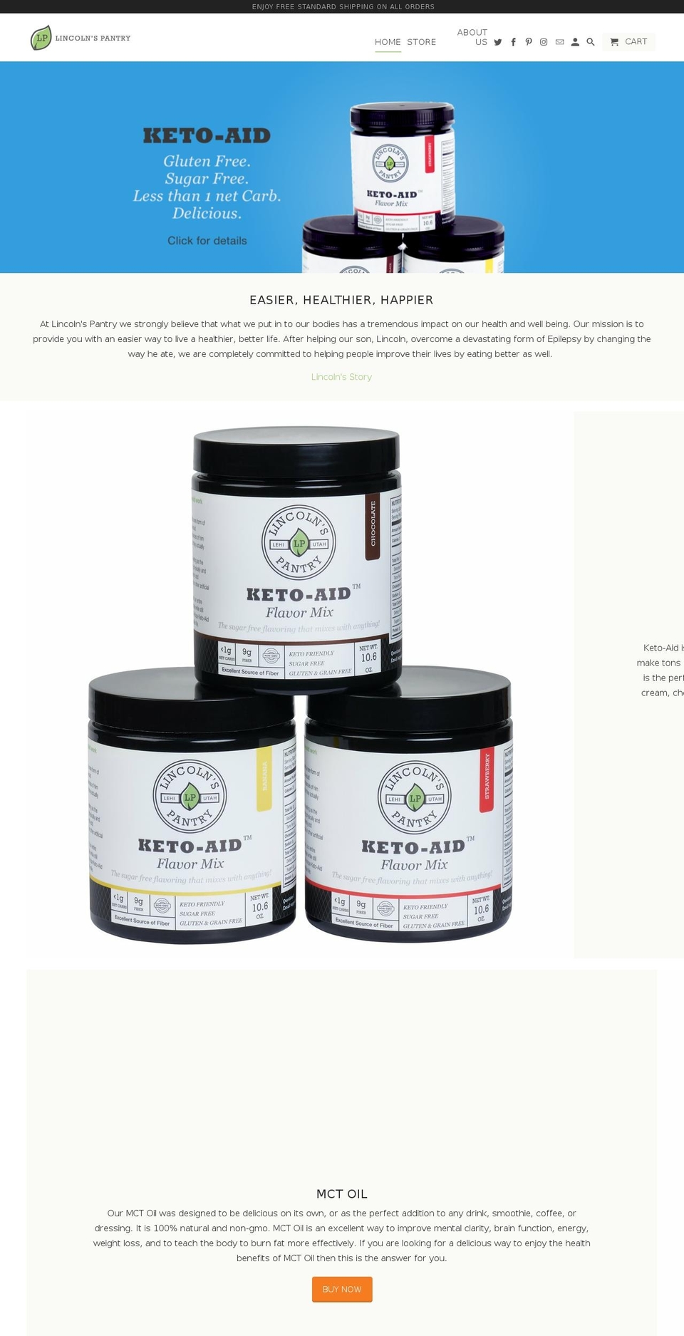 keto-aid.com — Shopify storefront screenshot