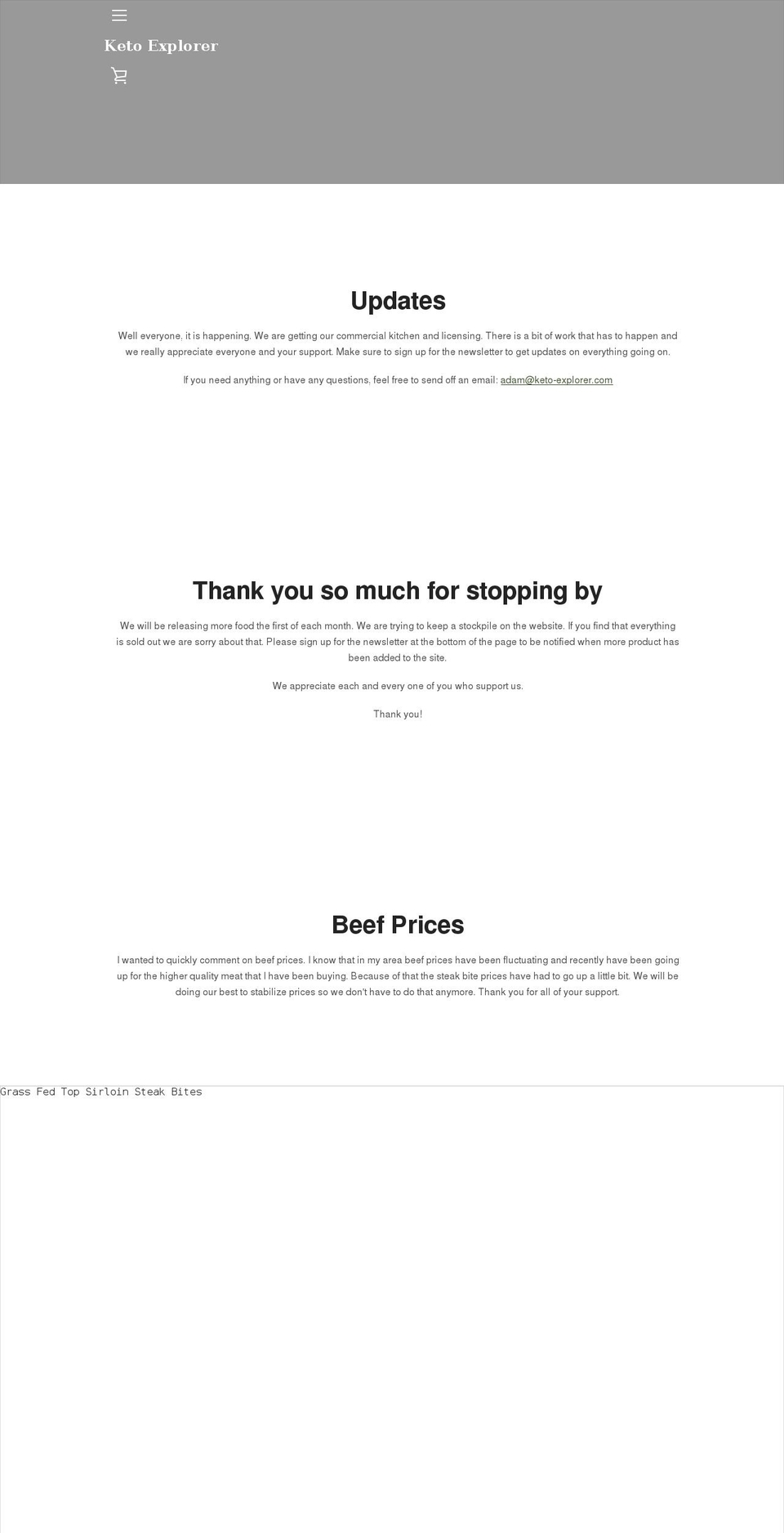 keto-explorer.com shopify website screenshot