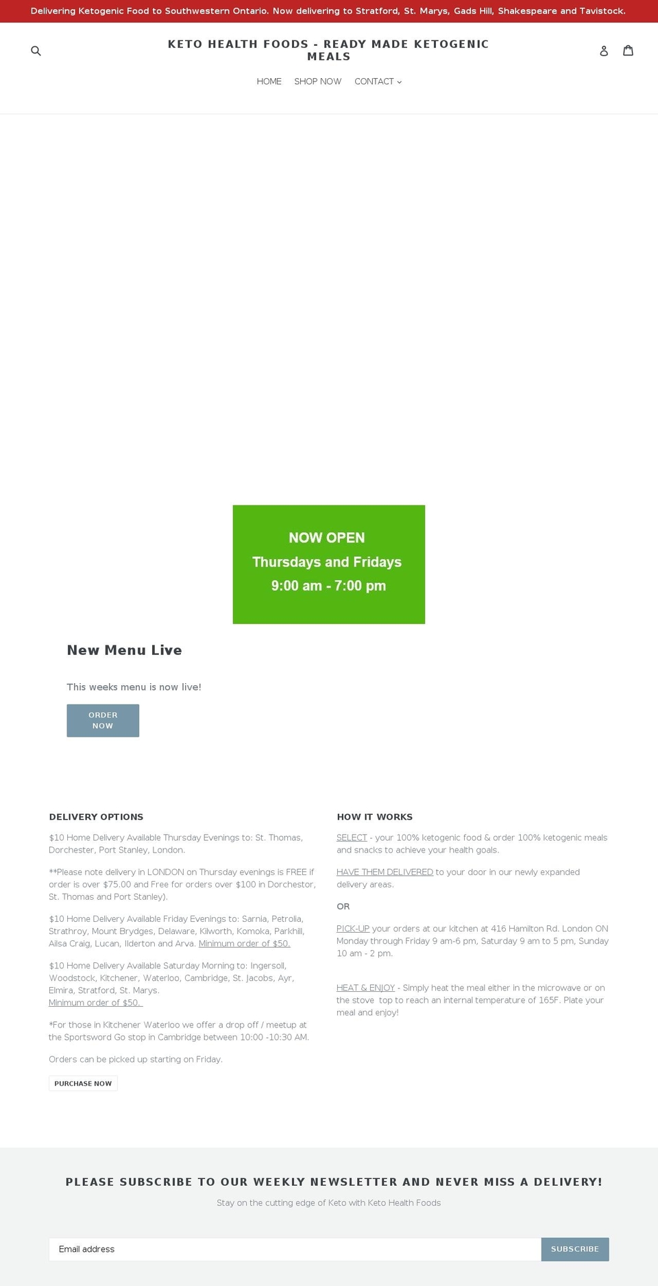 keto-health-foods.myshopify.com shopify website screenshot