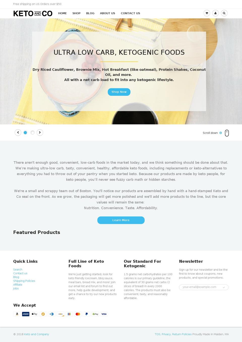 ketoand.com shopify website screenshot