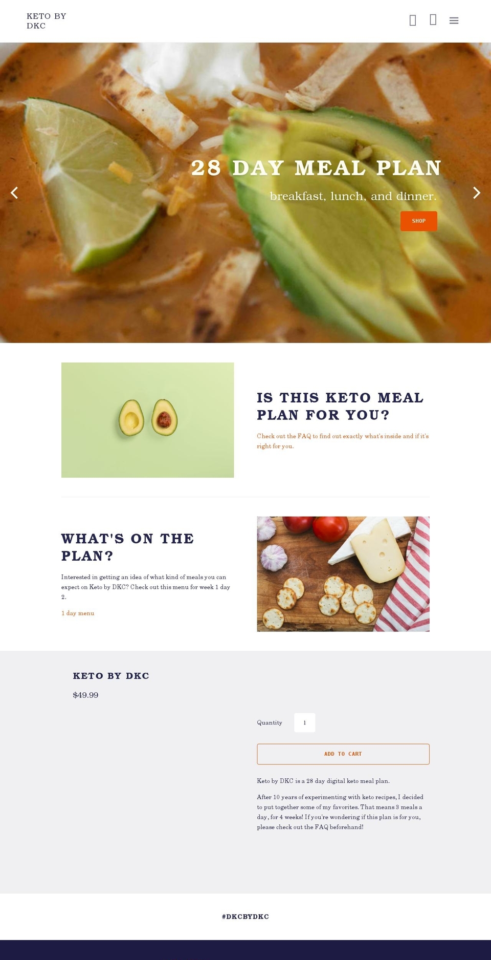 ketobydkc.com shopify website screenshot