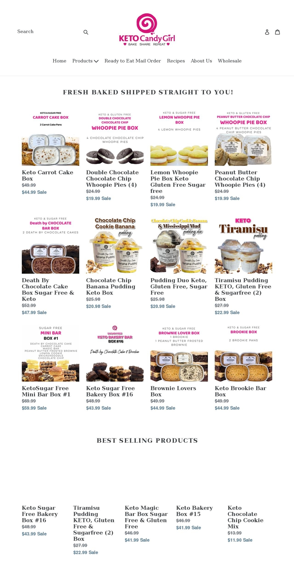 ketocandygirl.com shopify website screenshot