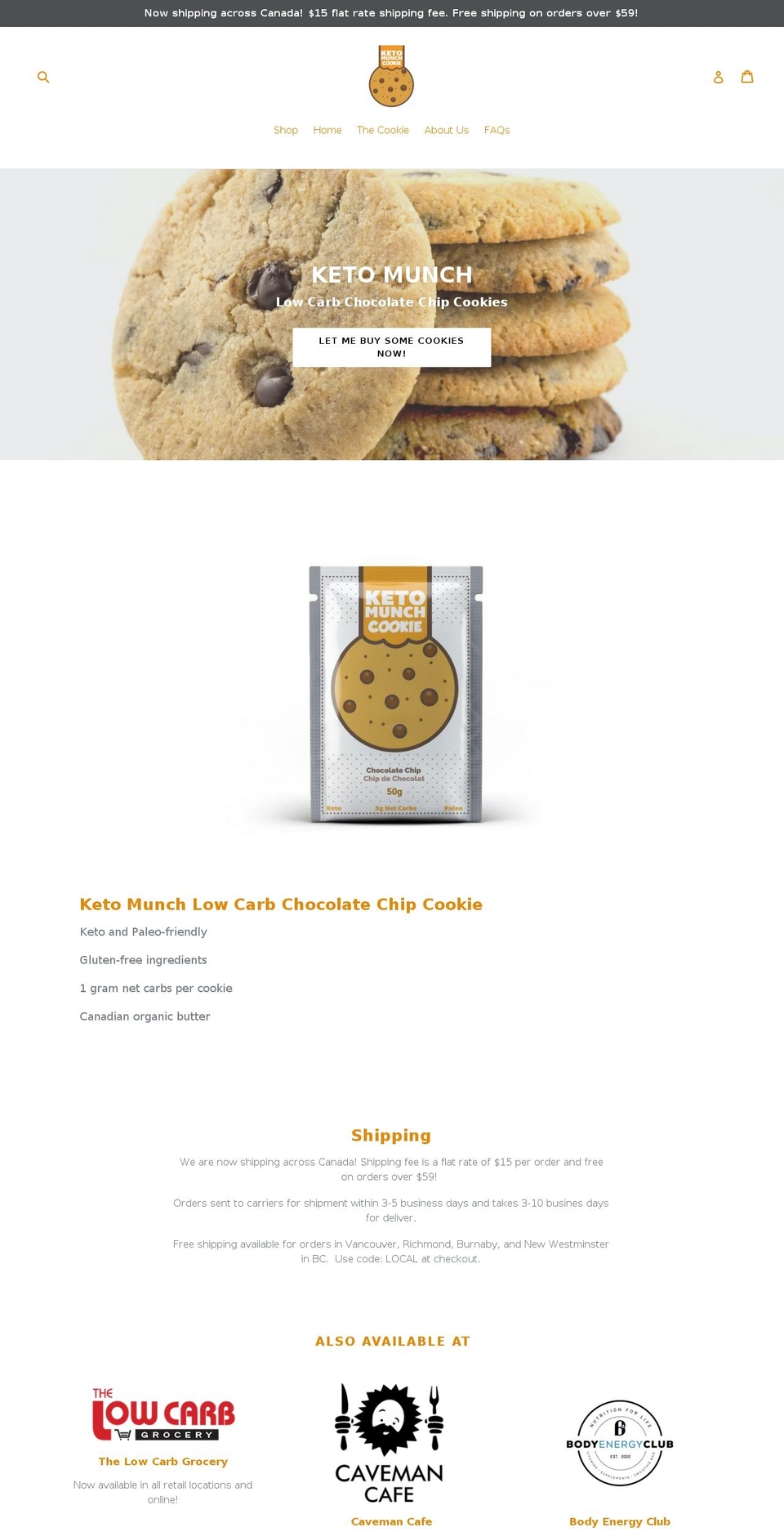 ketomunch.com — Shopify storefront screenshot