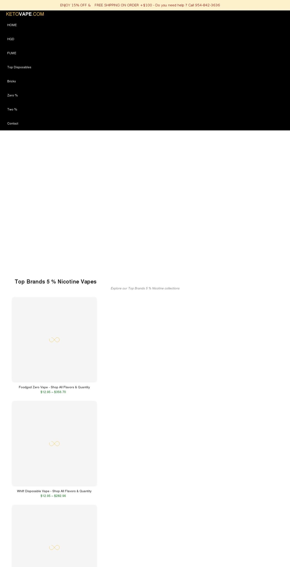 ketovape.com shopify website screenshot