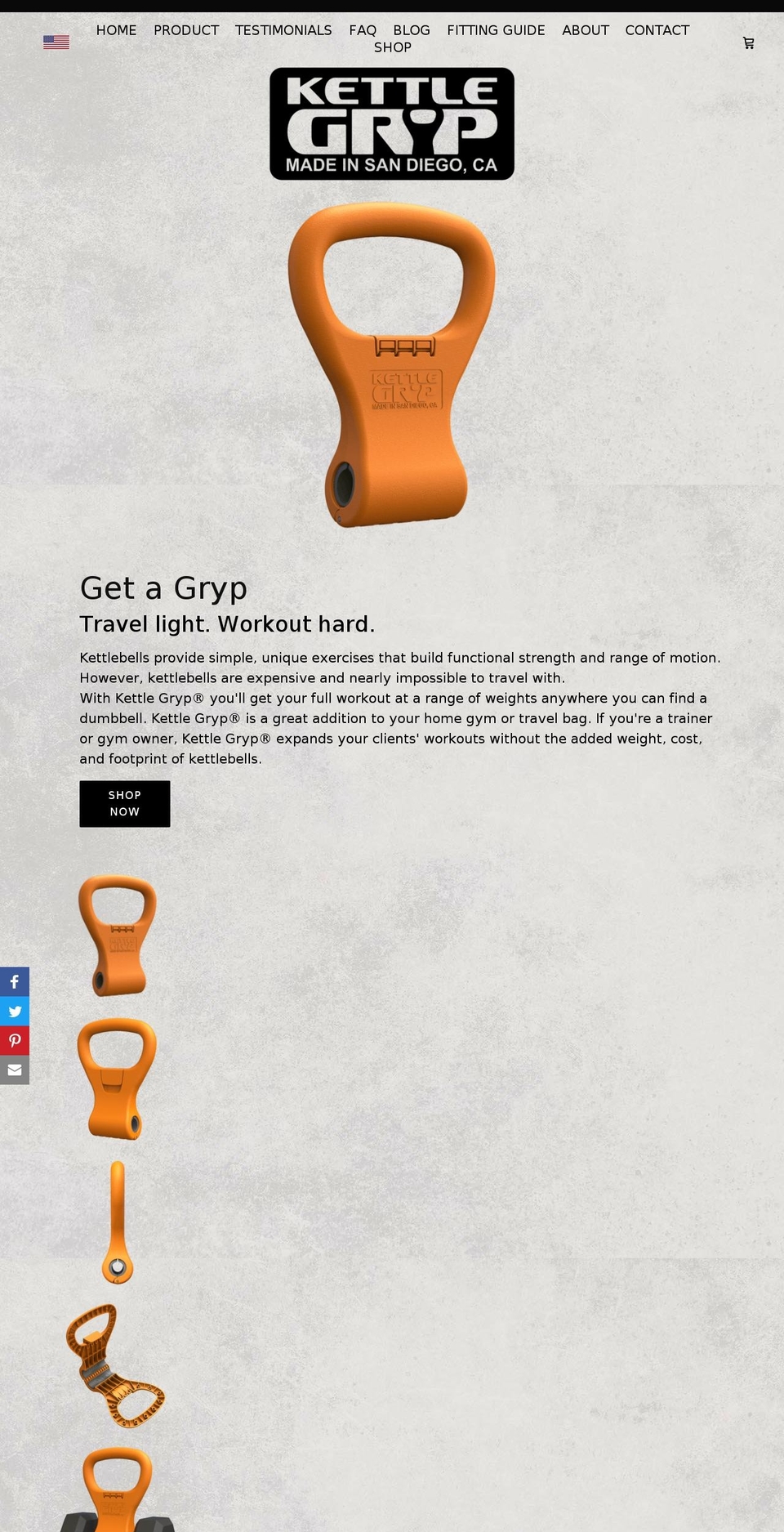 kettlegryp.com shopify website screenshot