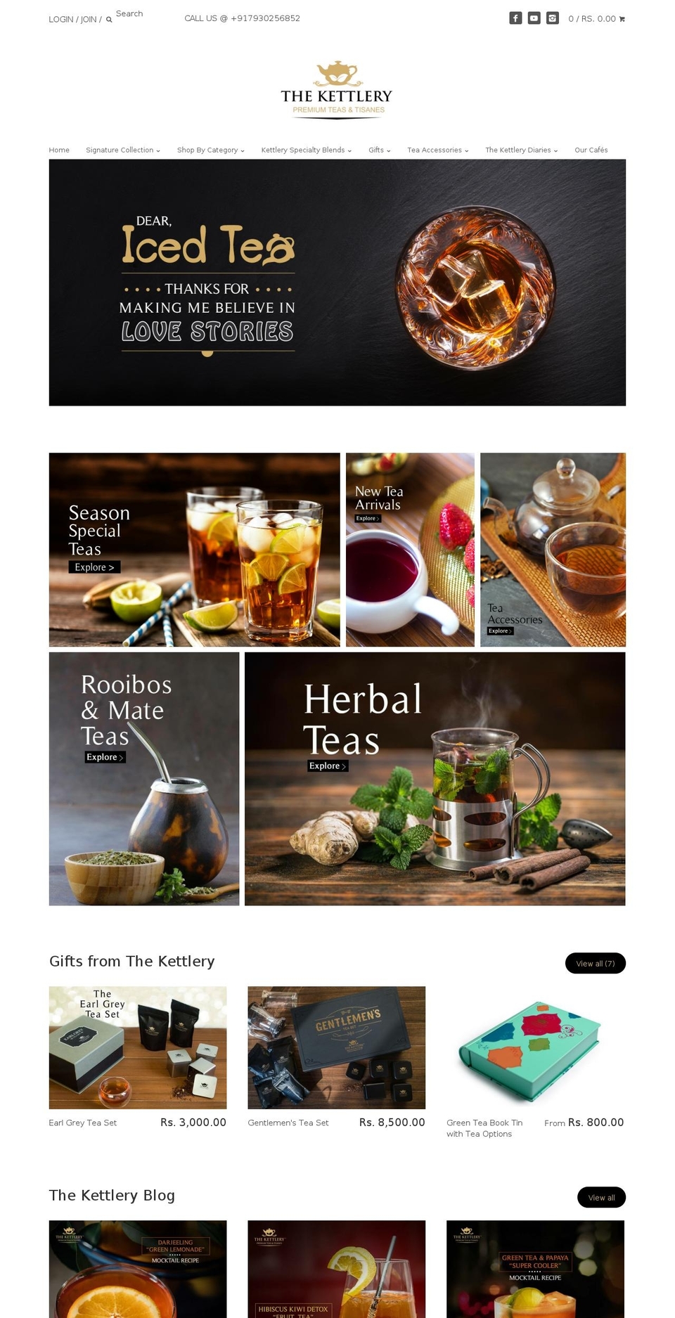 kettlery.com shopify website screenshot