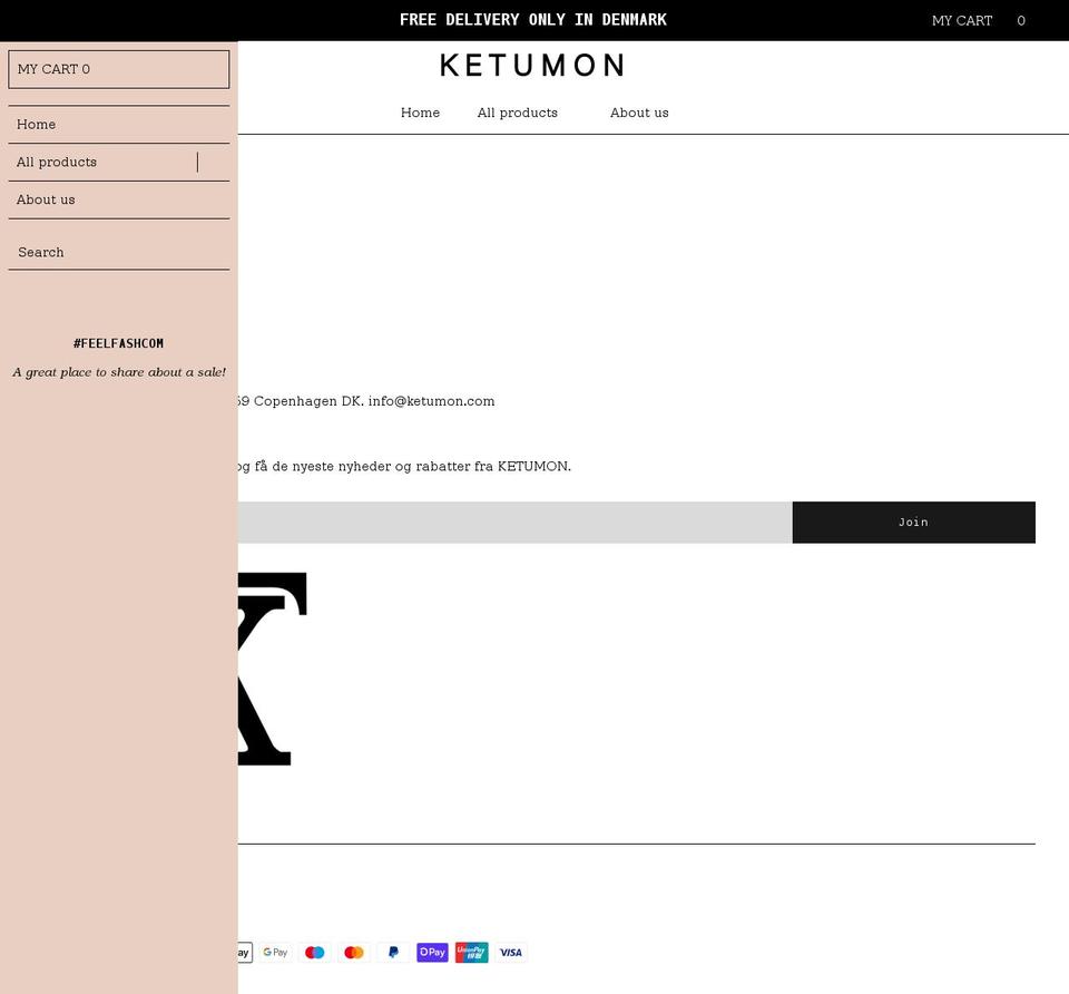 New Theme Shopify theme site example ketumon.com