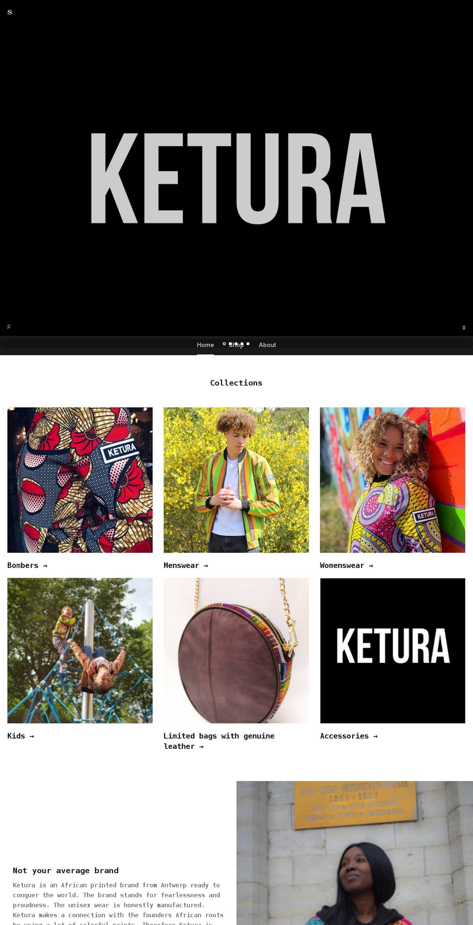 ketura-antwerp.com shopify website screenshot