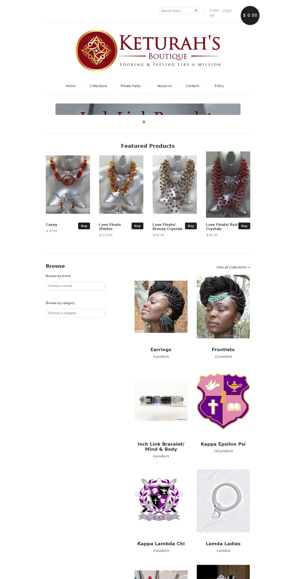 keturahsboutique.com shopify website screenshot
