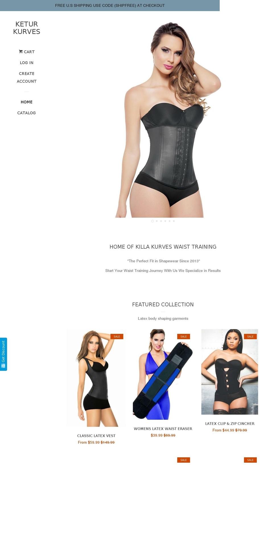 keturkurves.com — Shopify storefront screenshot
