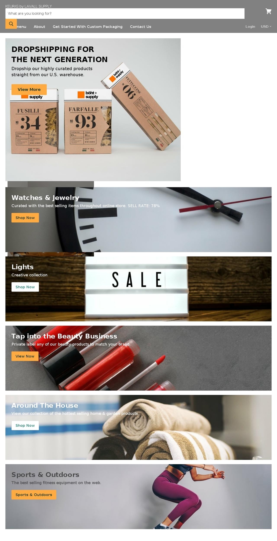 keurigsupply.com — Shopify storefront screenshot