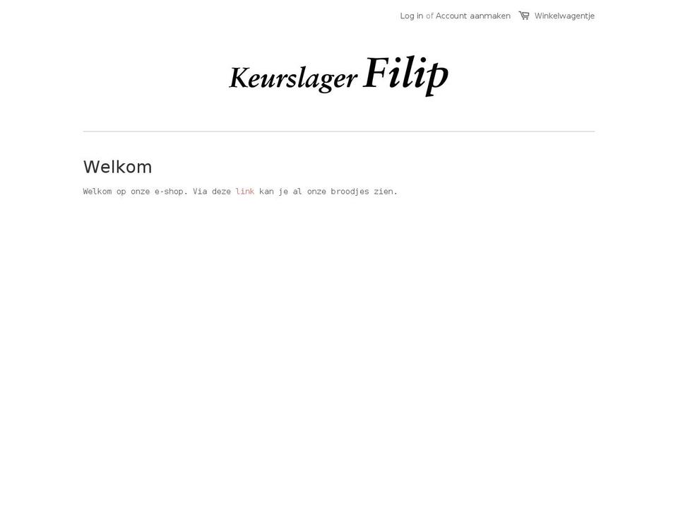keurslagerfilip.com — Shopify storefront screenshot