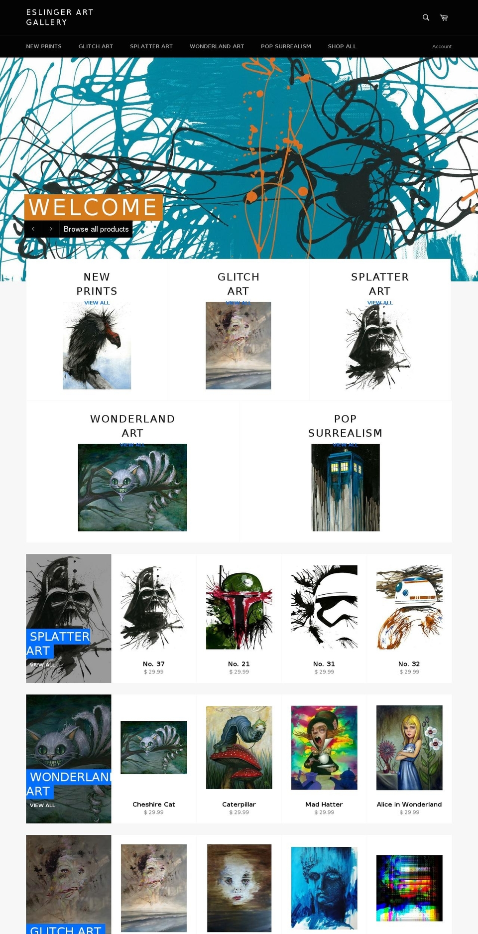 kevineslinger.com shopify website screenshot