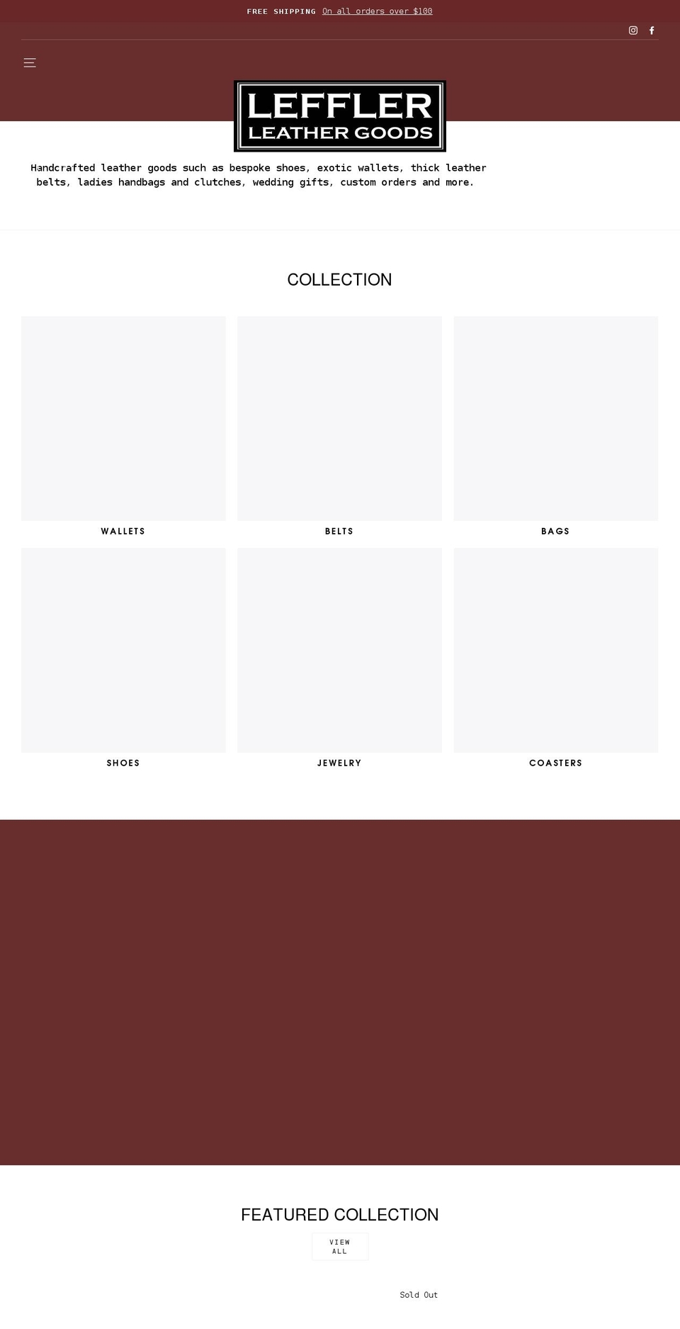 kevinleffler.com shopify website screenshot