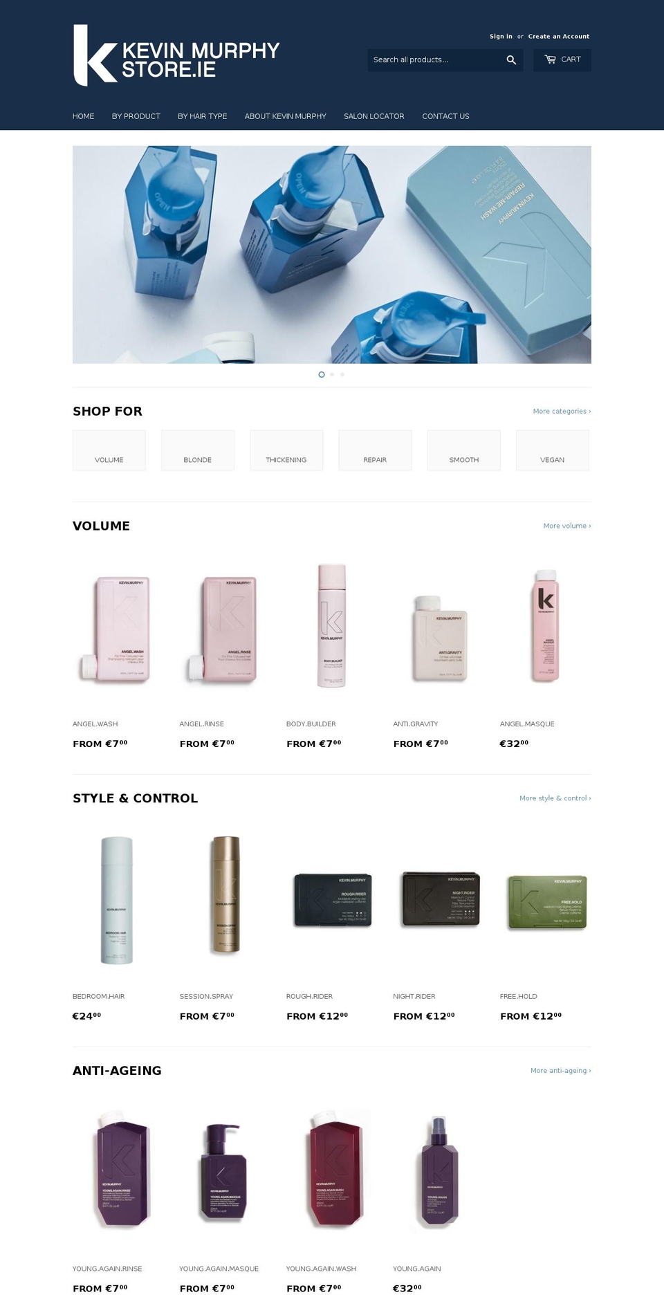 kevinmurphystore.ie shopify website screenshot